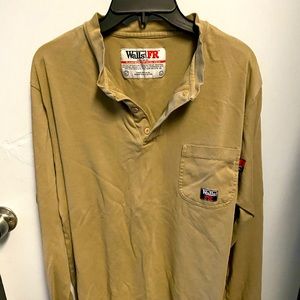 Men’s flame resistant work wear long sleeve shirt